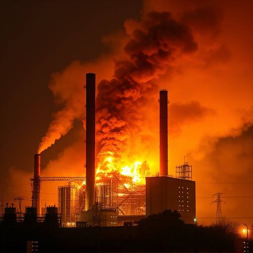 Incendio in una fabbrica chimica a Milano, alta colonna di fumo visibile da chilometri