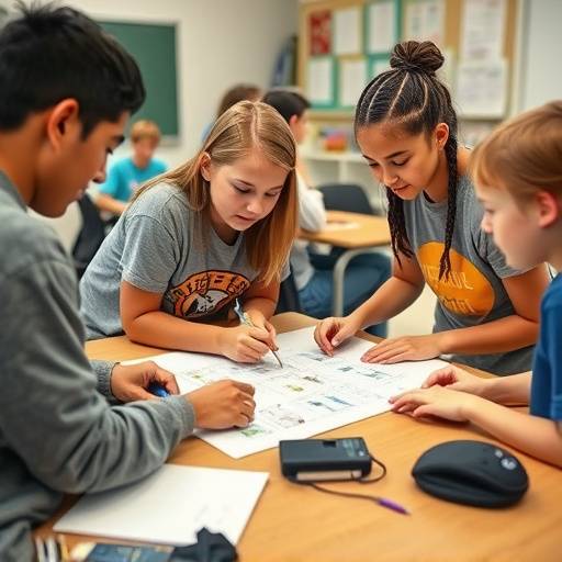 Un gruppo di studenti che lavorano insieme a un progetto scolastico.